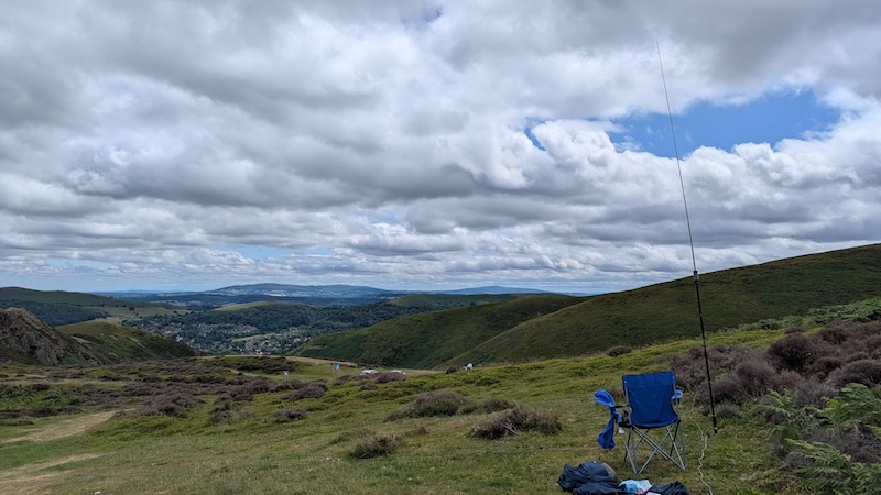 Spectacular view from the top of the Long Mynd.
