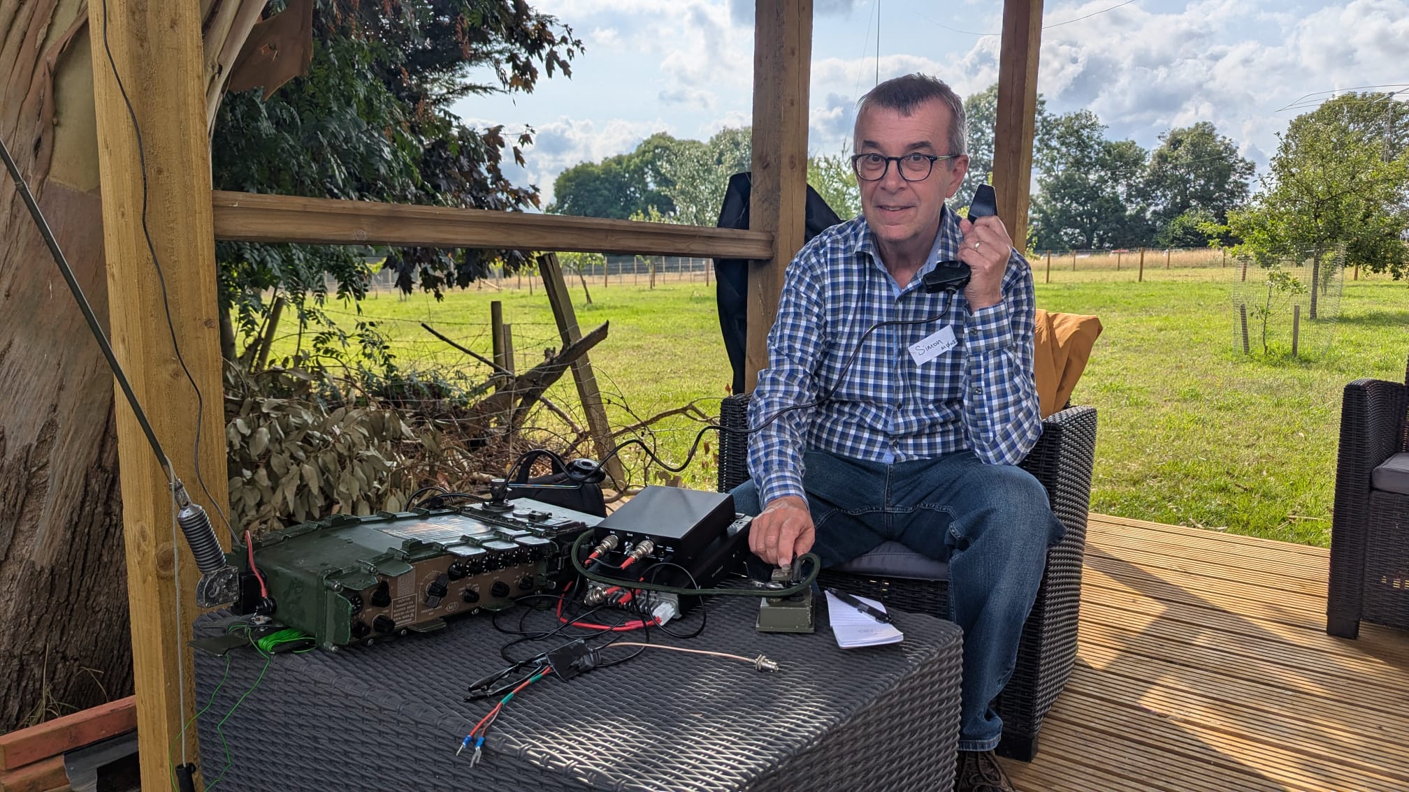 Picture of me operating the PRC Clansman radio.